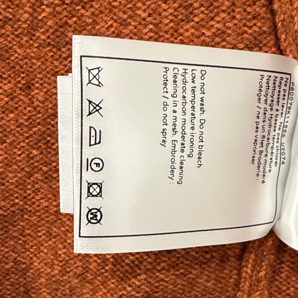 Rust Knit Button Front Vest - Picture 5 of 5